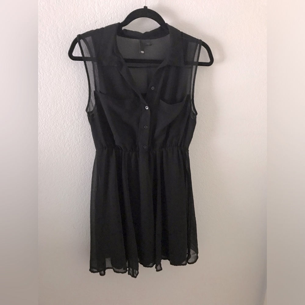 Sheer Black Dress Size 10